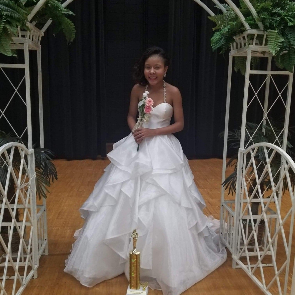 White, Size 2 Pageant Dress
